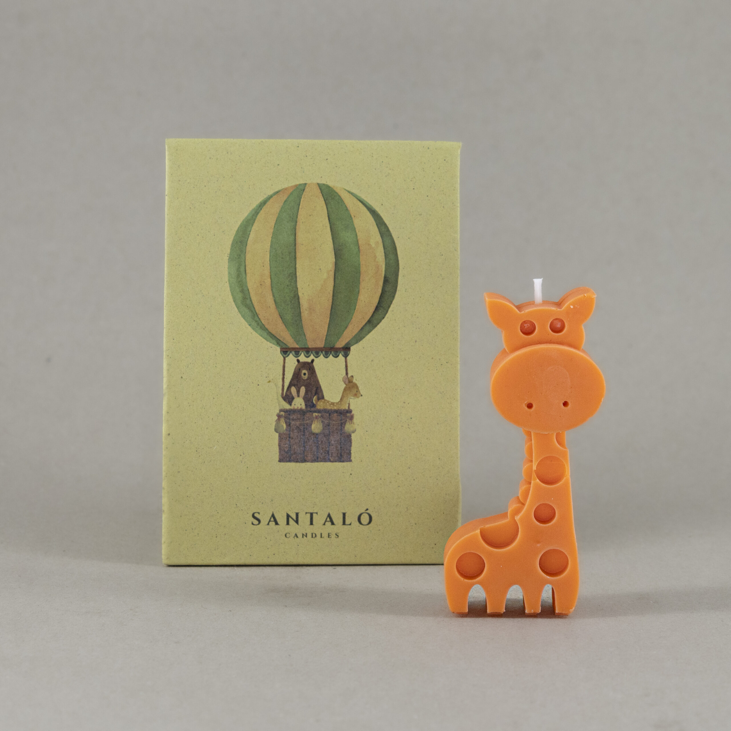 Vela de soja de la colección infantil. Vela de jirafa aromatizada con nuestra fragancia de Lavanda y manzanilla