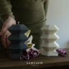 Velas de soja decorativas perfumadas hecha a mano. Colección Decor Santaló Candles. Velas Kyoto. Decoración en el hogar