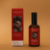 Home Spray con fragancia de mandarina y albahaca en envase de vidrio ámbar