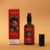 Home Spray con fragancia de mandarina y albahaca en envase de vidrio ámbar