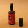Home Spray con fragancia de mandarina y albahaca en envase de vidrio ámbar