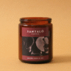 Vela Aromática con fragancia de orquídea negra y lirio en envase de vidrio ámbar